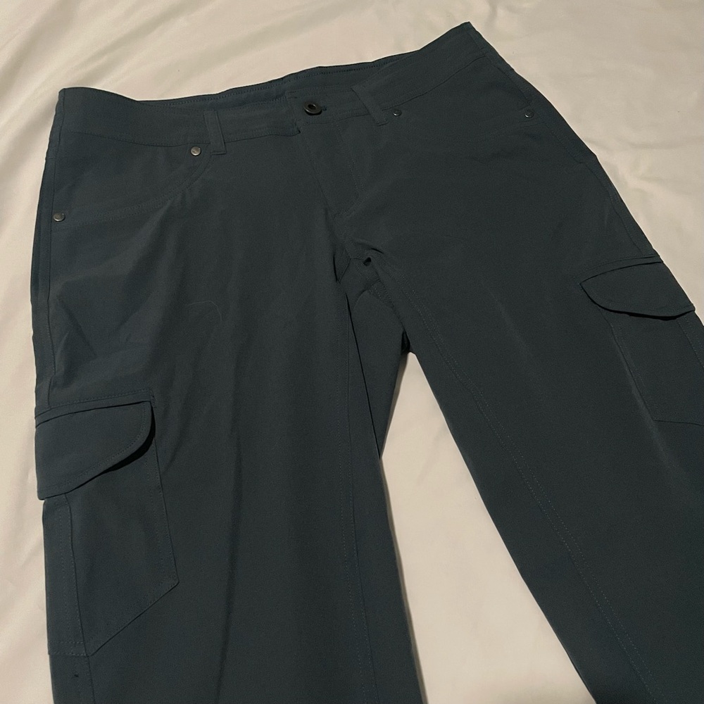 Kuhl Pants Womens Size 8 Reg Blue Freeflex Roll Up Cargo Outdoor Hiking - Picture 6 of 11